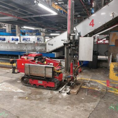 Pagani CPT testing inside a limited height terminal