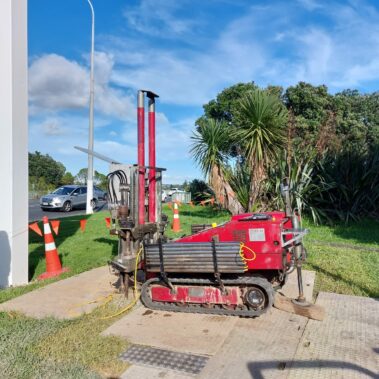 In Situ testing next to petrol station